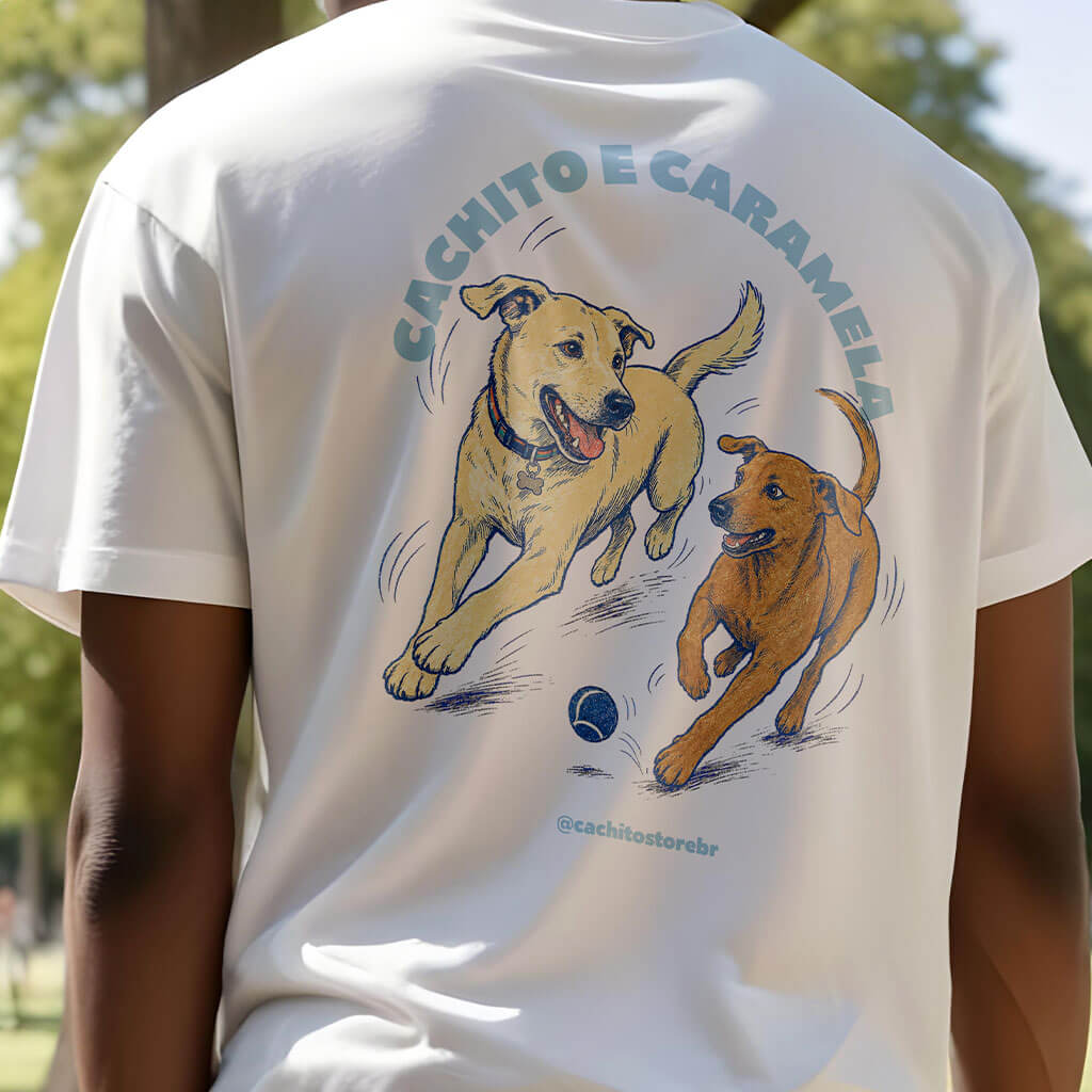 Camiseta personalizada com arte do pet