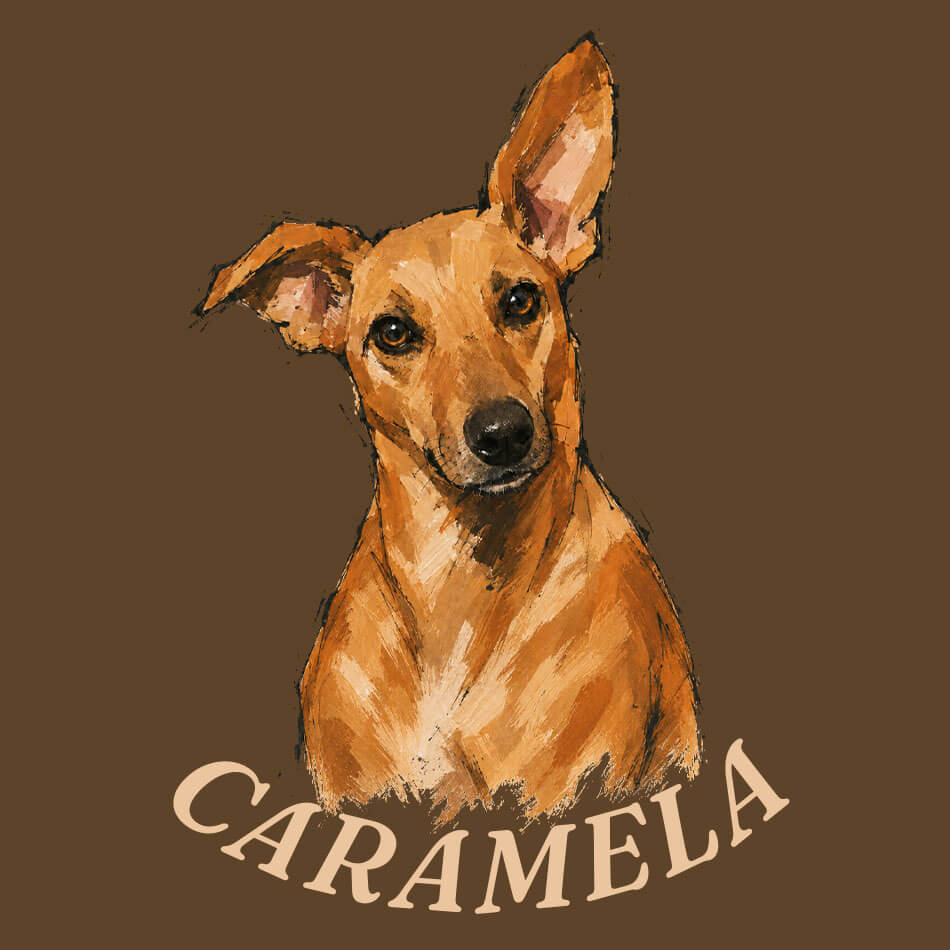 Retrato personalizado de pet no estilo Pintura