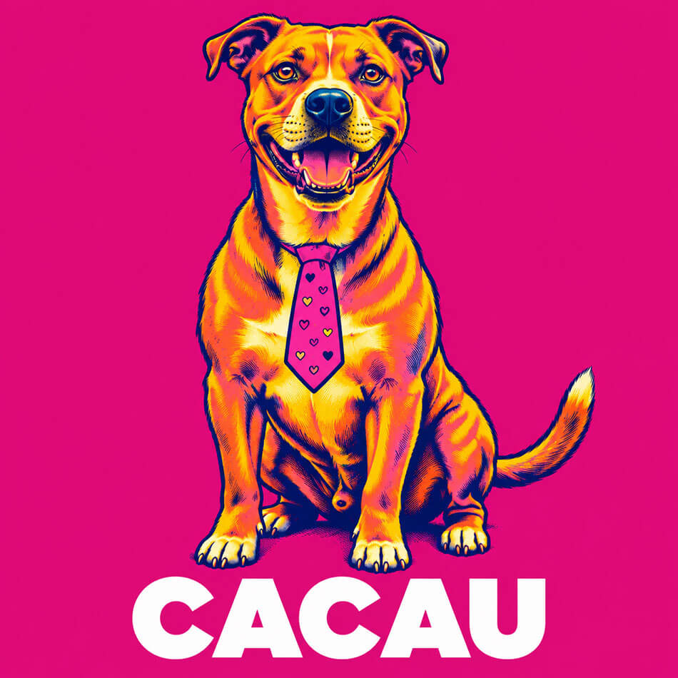 Ilustração personalizada de pet no estilo Pop Art